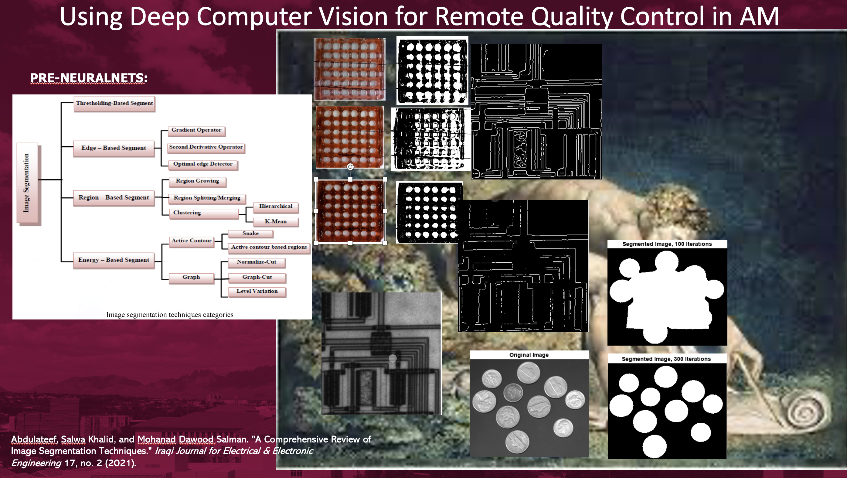 Deep Computer Vision for Remote Quality Control in AM